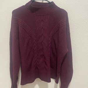 Simply Vera Vera Wang Maroon Cowl Neck Sweater